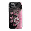 To The Moon And Back Rose Gold - Personalized Mother&#39;s Day Grandma Phone Case