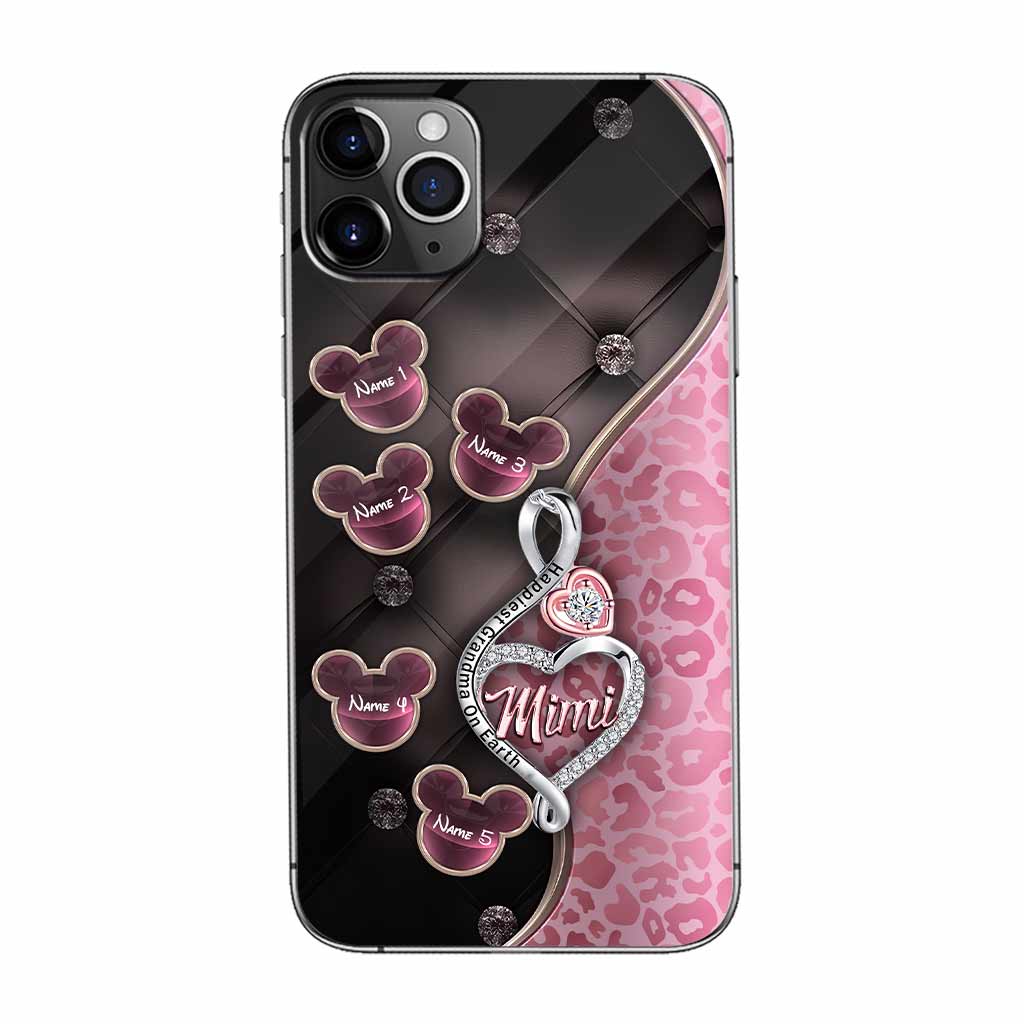 Happiest Grandma On Earth Rose Gold - Personalized Mother's Day Phone Case