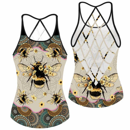 Queen Bee Cross Tank Top