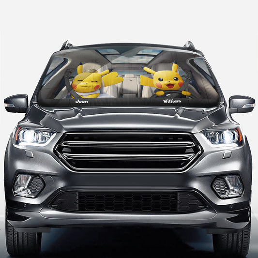 I Choose You - Personalized Monster Trainer Car Sunshade