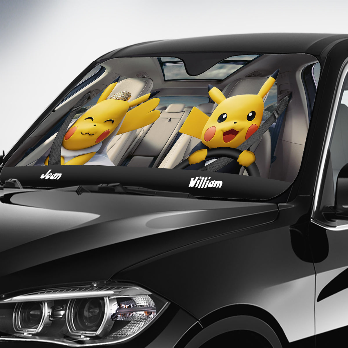 I Choose You - Personalized Monster Trainer Car Sunshade