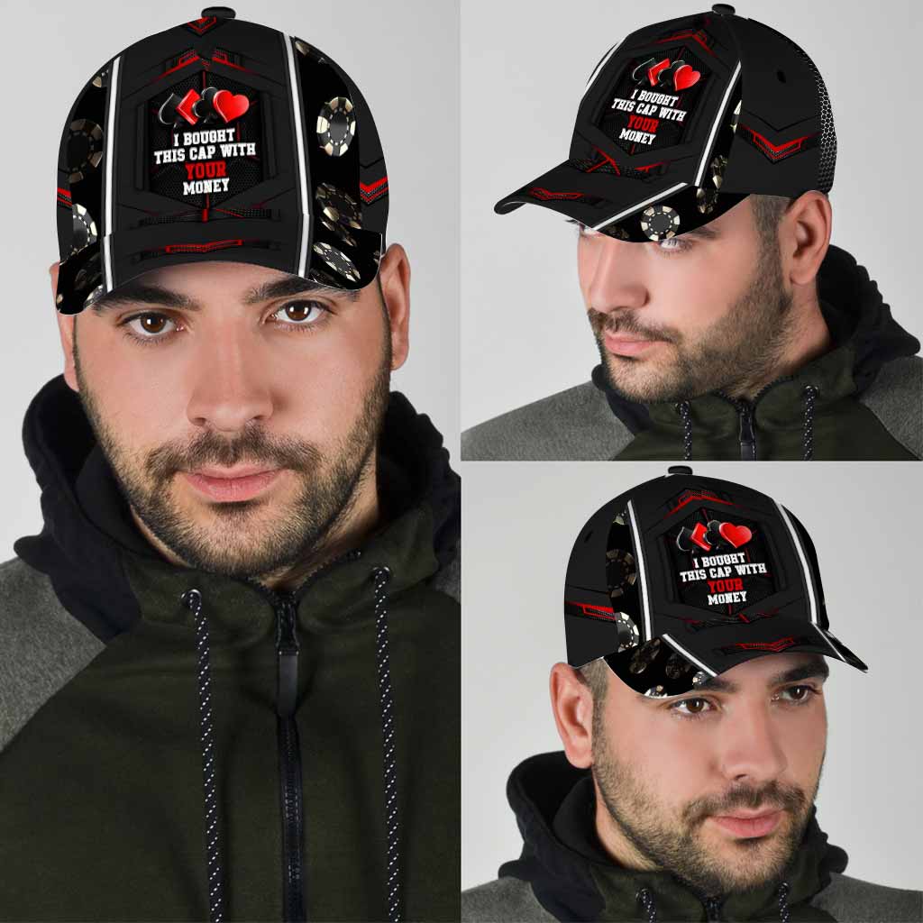 I Bought This Cap - Poker Classic Cap With Printed Vent Holes