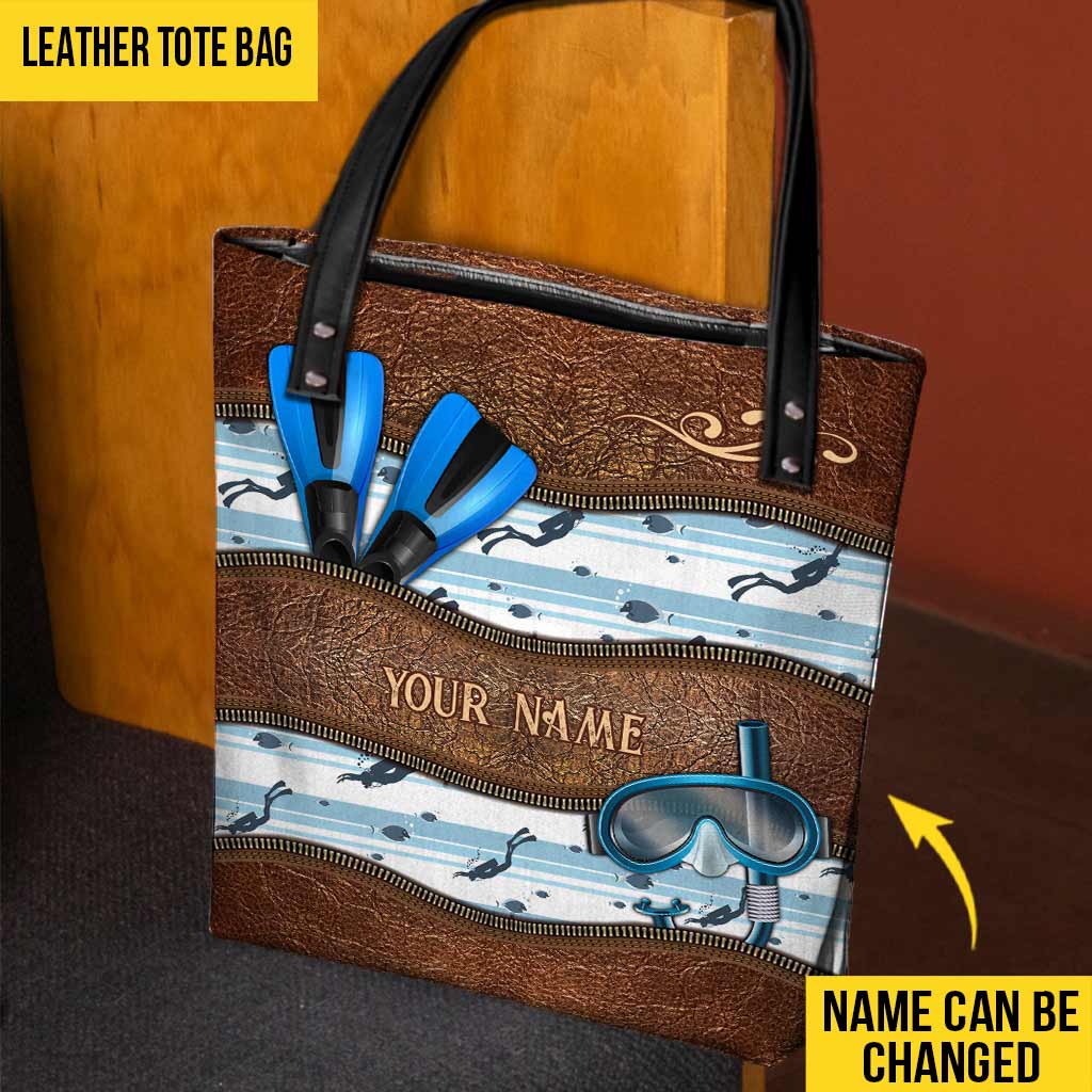 Love Scuba Diving Personalized  Tote Bag