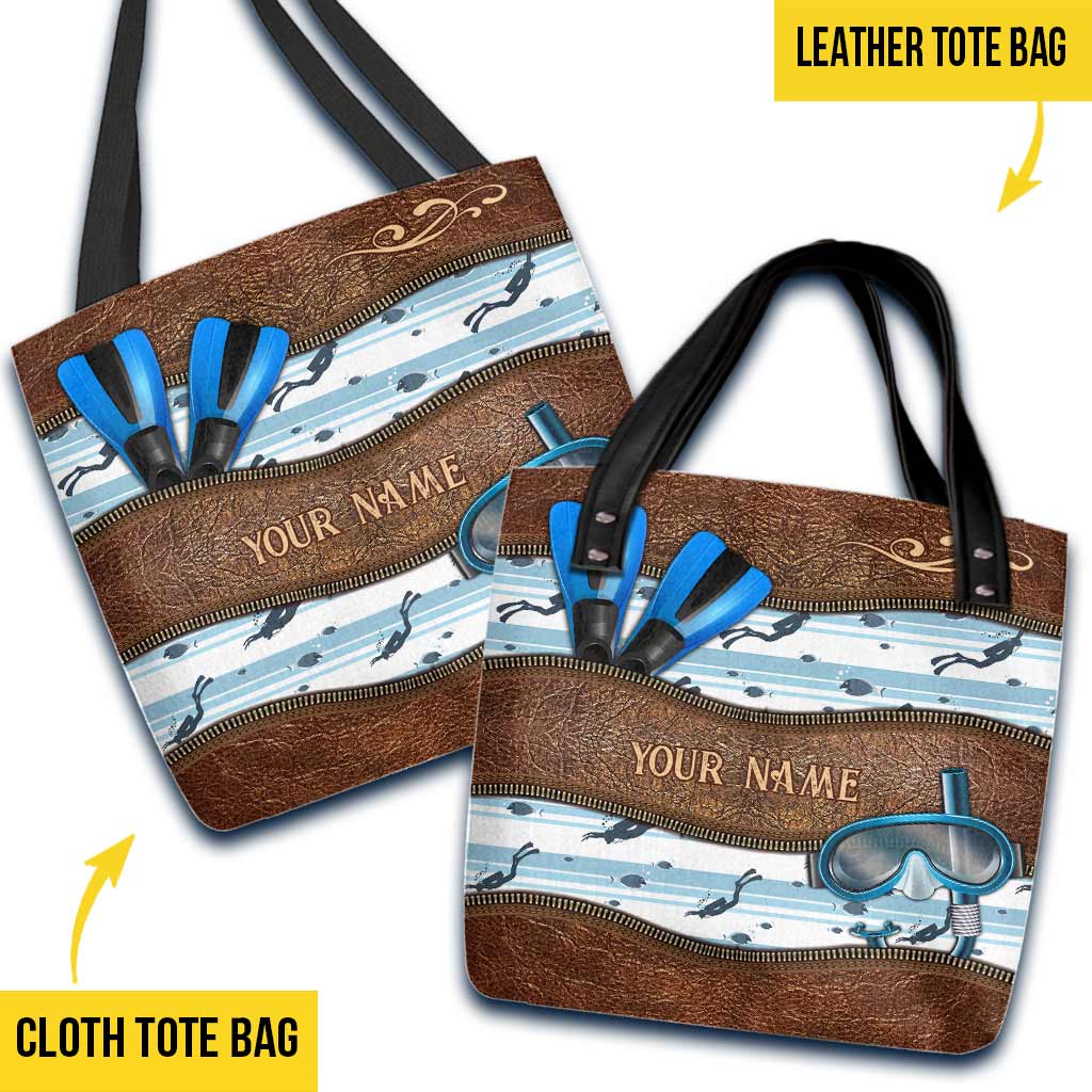 Love Scuba Diving Personalized  Tote Bag