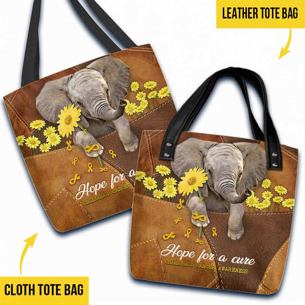Hope For A Cure - Childhood Cancer Awareness Tote Bag