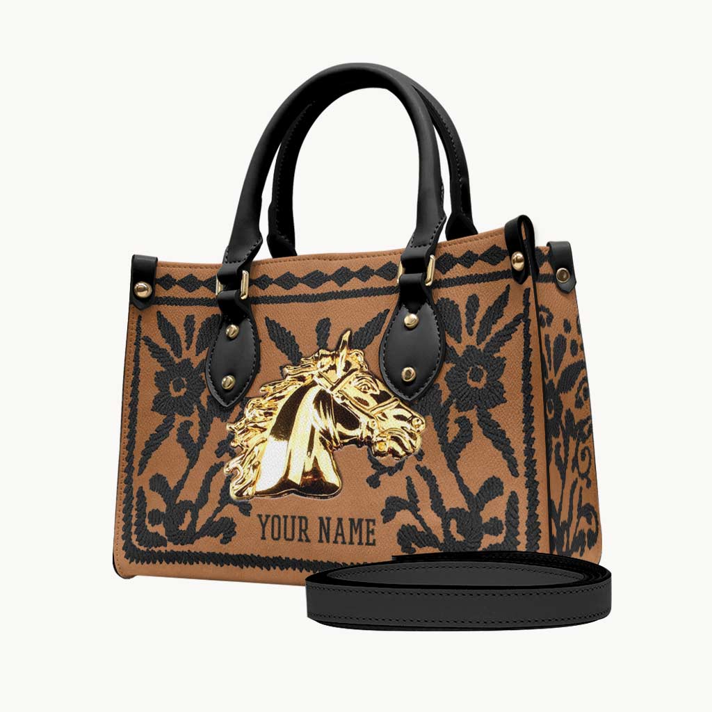 Love Horses - Personalized Horse Leather Handbag