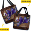Hope For A Cure Magical Butterfly Fibromyalgia Warrior Personalized Tote Bag