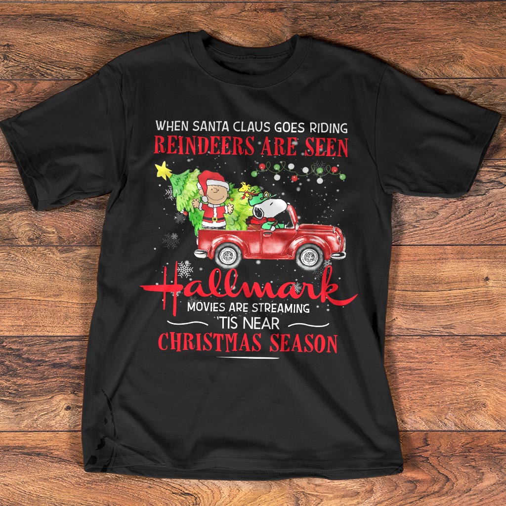 When Santa Claus Goes Riding - T-shirt and Hoodie