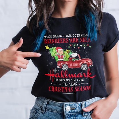 When Santa Claus Goes Riding - T-shirt and Hoodie