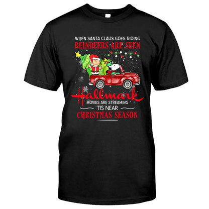 When Santa Claus Goes Riding - T-shirt and Hoodie