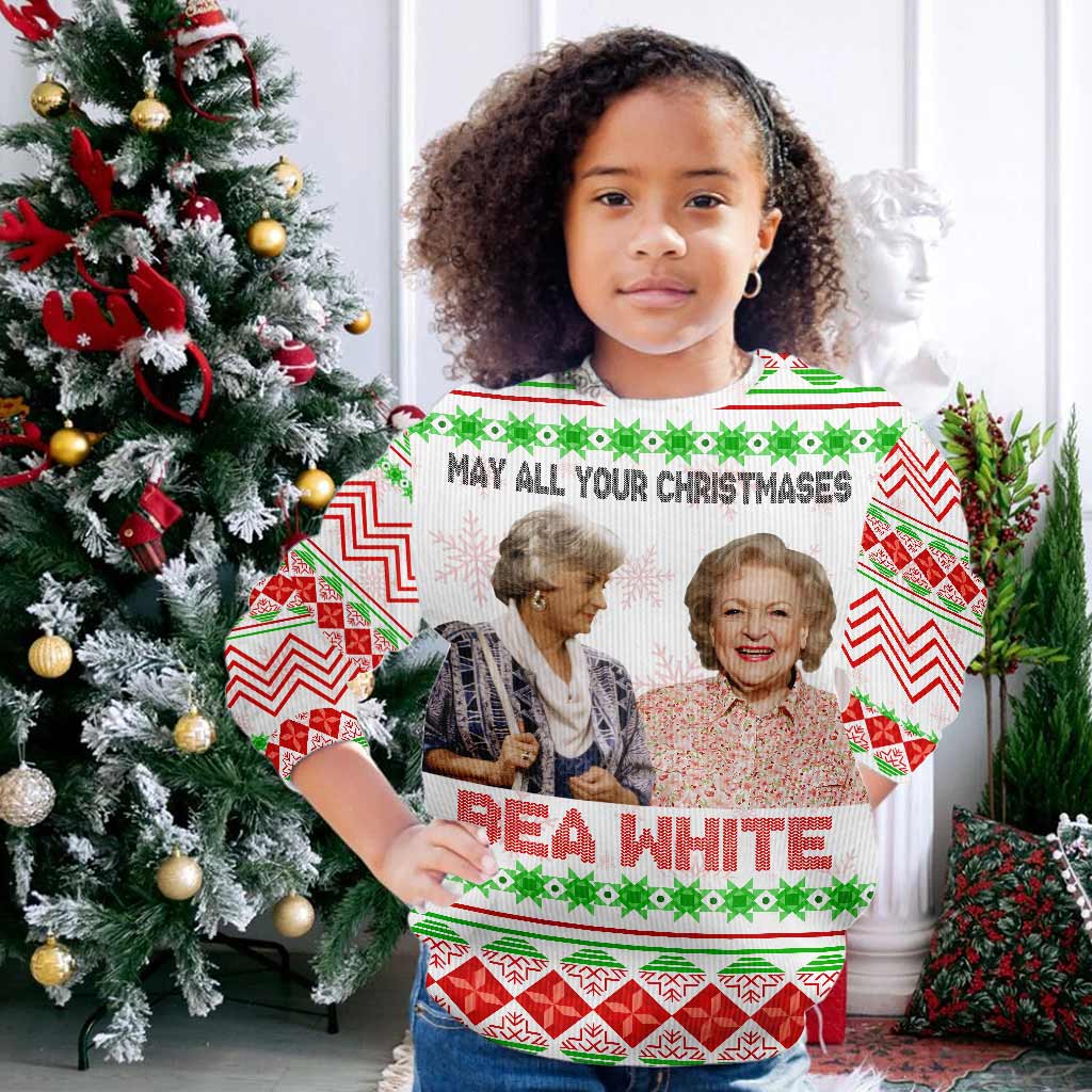 May All Your Christmases Bea White - Sweater