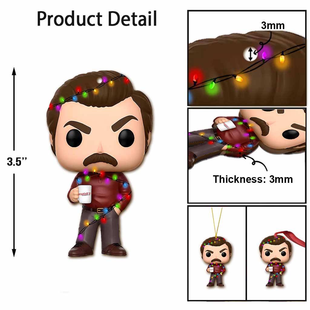 Chibi Character - Christmas Ornament (Printed On Both Sides)