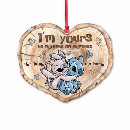 I'm Yours No Returns Or Refunds - Personalized Christmas Ohana Ornament (Printed On Both Sides)