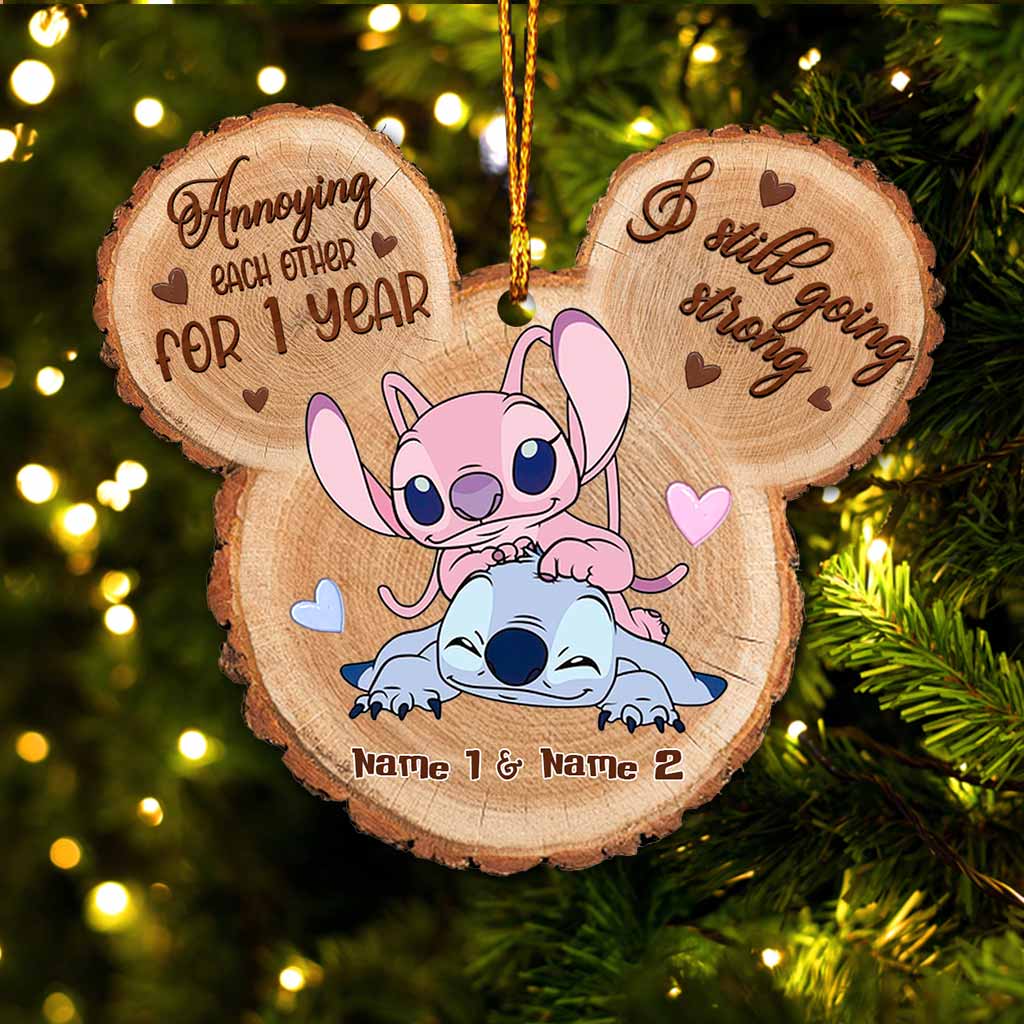 Annoying Each Other For Years - Personalized Christmas Ohana Ornament (Printed On Both Sides)