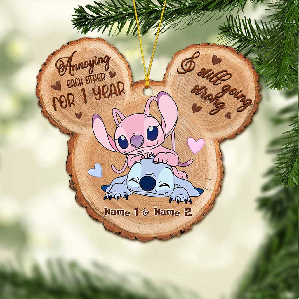 Annoying Each Other For Years - Personalized Christmas Ohana Ornament (Printed On Both Sides)