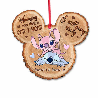 Annoying Each Other For Years - Personalized Christmas Ohana Ornament (Printed On Both Sides)