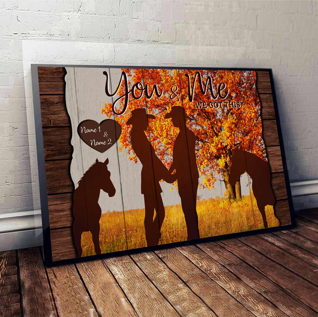 You Me & The Horses - Personalized Couple Poster