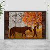 And She Lived Happily Ever After - Personalized Horse Poster