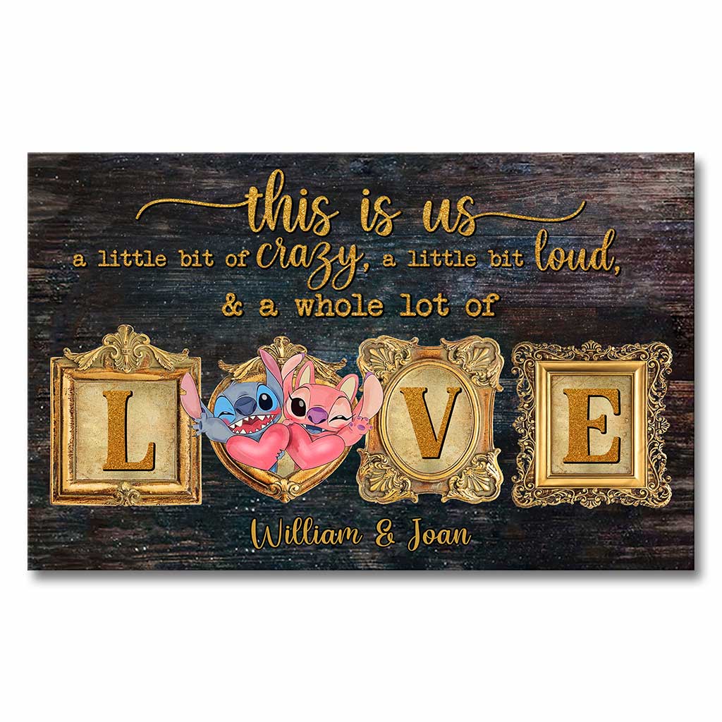 This Is Us - Personalized Couple Ohana Canvas And Poster