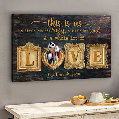 This Is Us - Personalized Couple Nightmare Canvas And Poster