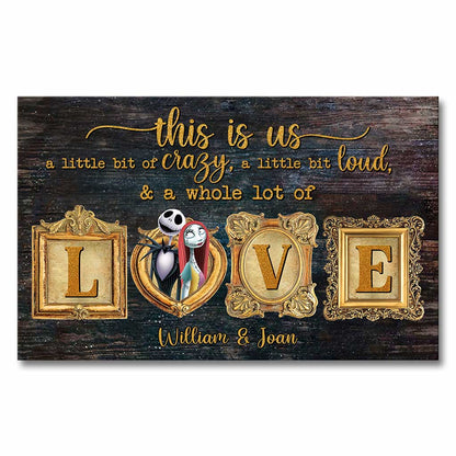 This Is Us - Personalized Couple Nightmare Canvas And Poster