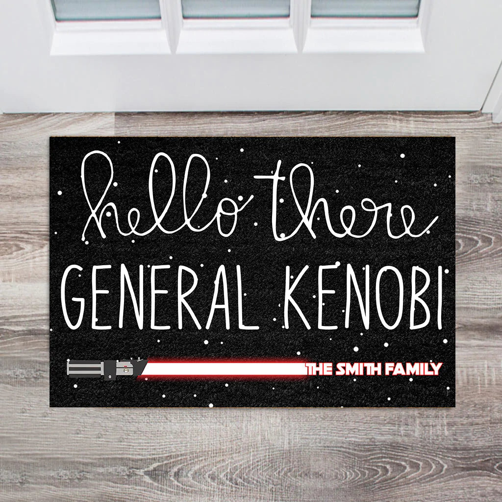 Hello There General - Personalized The Force Doormat