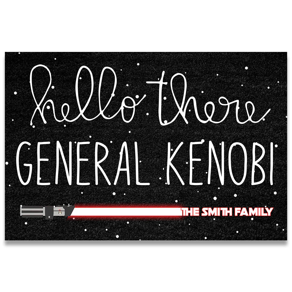 Hello There General - Personalized The Force Doormat