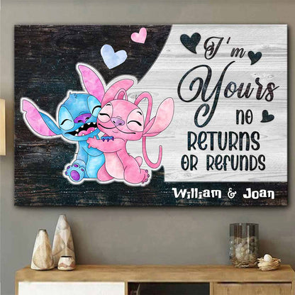 I'm Yours - Personalized Couple Ohana Canvas And Poster