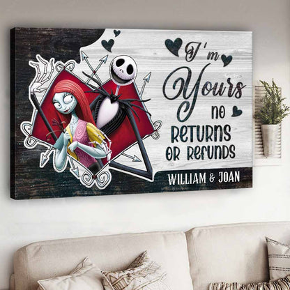 I'm Yours - Personalized Couple Nightmare Canvas And Poster