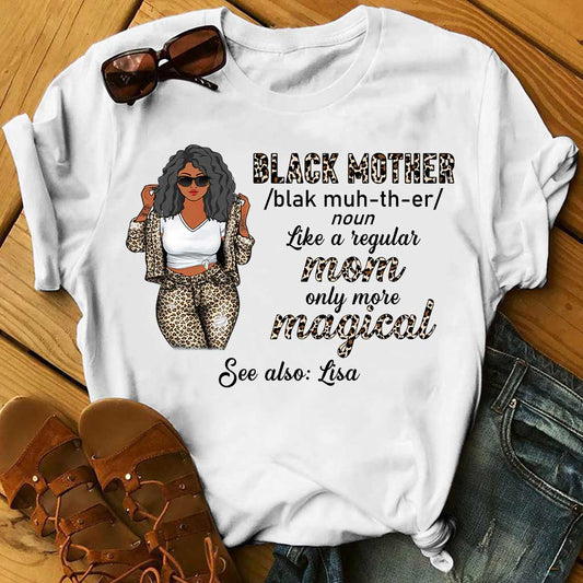 Black Mother - Personalized Mother's Day T-shirt and Hoodie With 3D Pattern Print