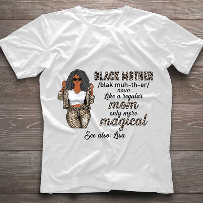 Black Mother - Personalized Mother's Day T-shirt and Hoodie With 3D Pattern Print