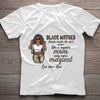 Black Mother - Personalized Mother&#39;s Day T-shirt and Hoodie With 3D Pattern Print