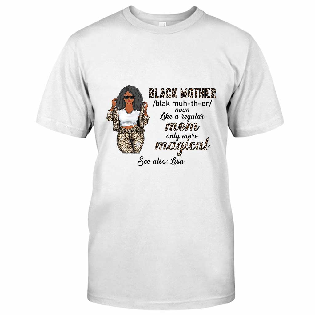 Black Mother - Personalized Mother's Day T-shirt and Hoodie With 3D Pattern Print