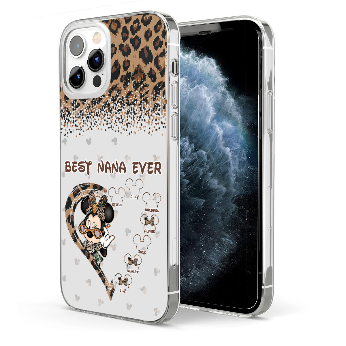 Best Grandma Ever - Personalized Grandma Clear Phone Case