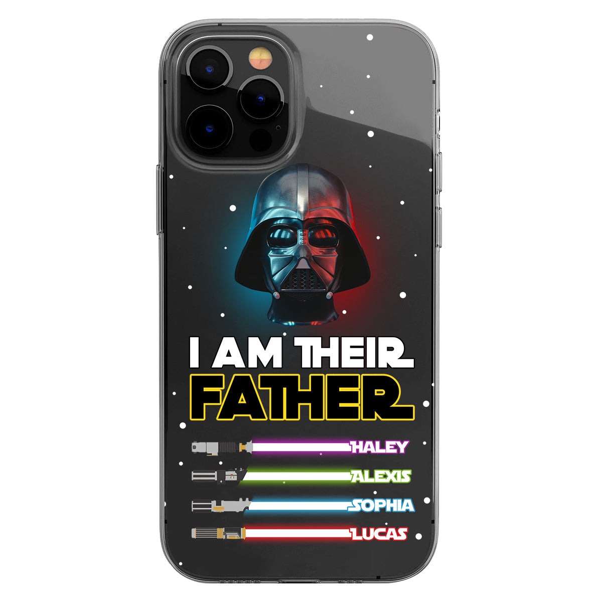 I Am Their Father - Personalized Father Clear Phone Case