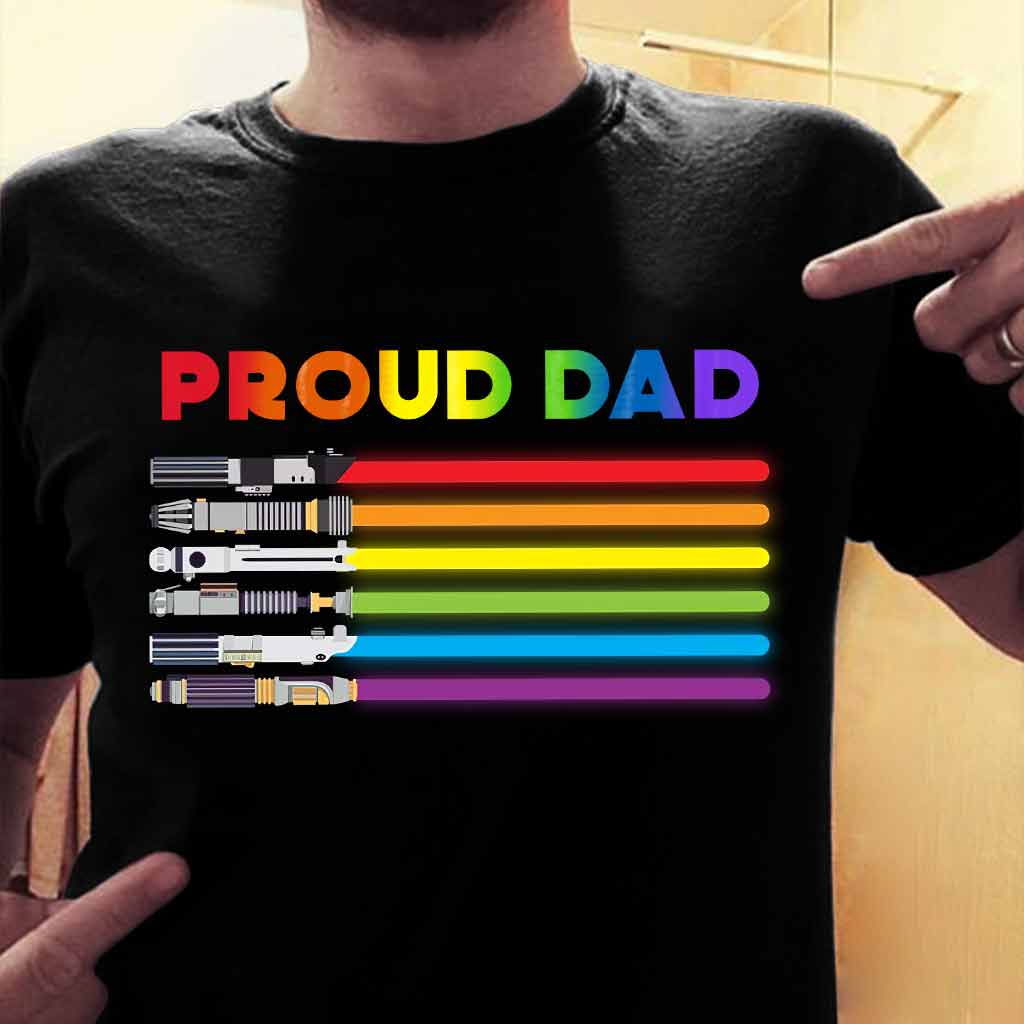Proud Dad - Personalized LGBT Support T-shirt and Hoodie