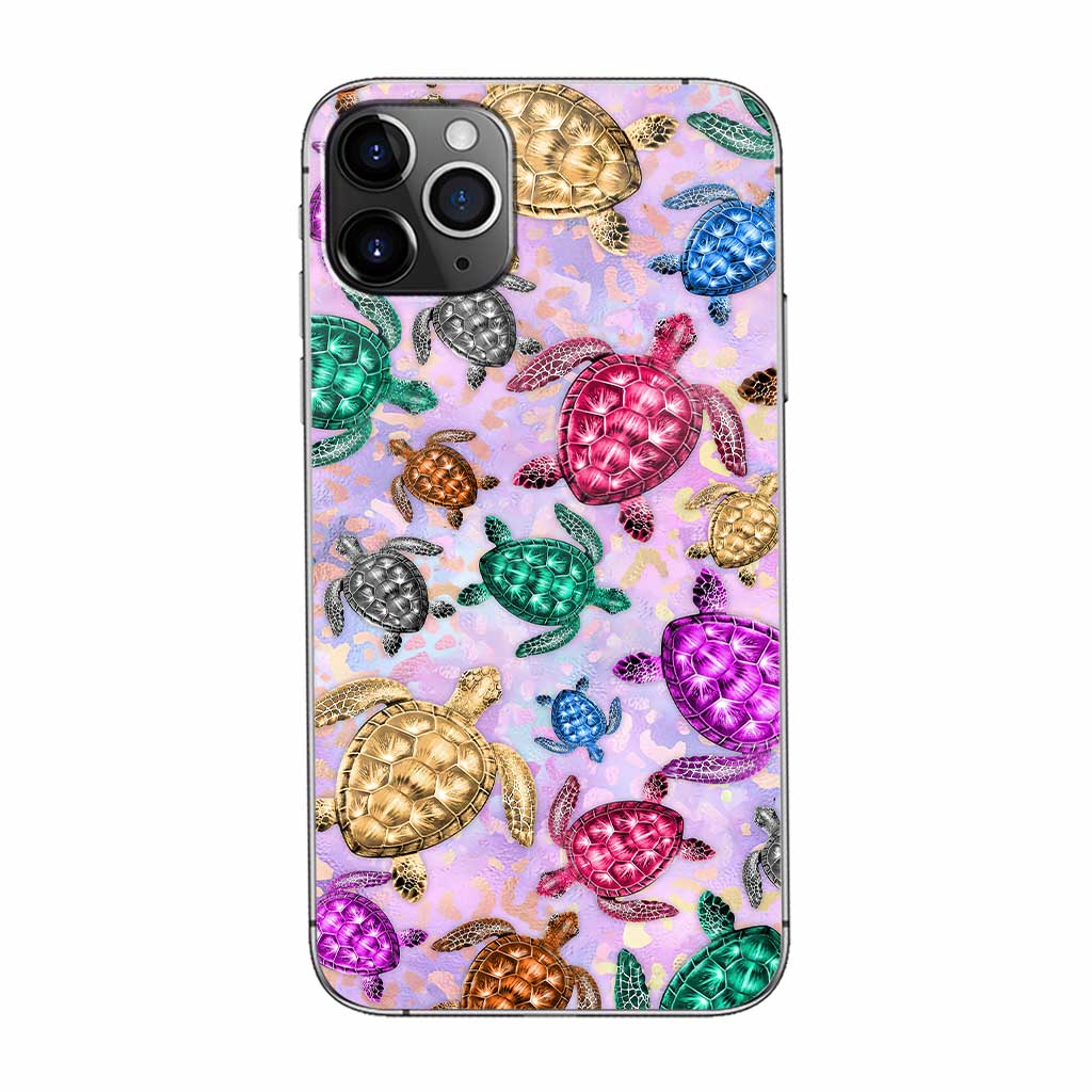 Salty Soul Colorful Turtles Leopard - Phone Case