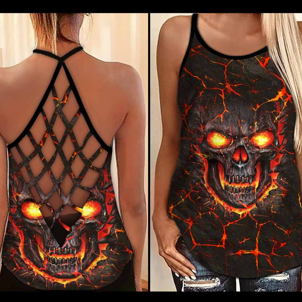 Love Skulls Cross Tank Top