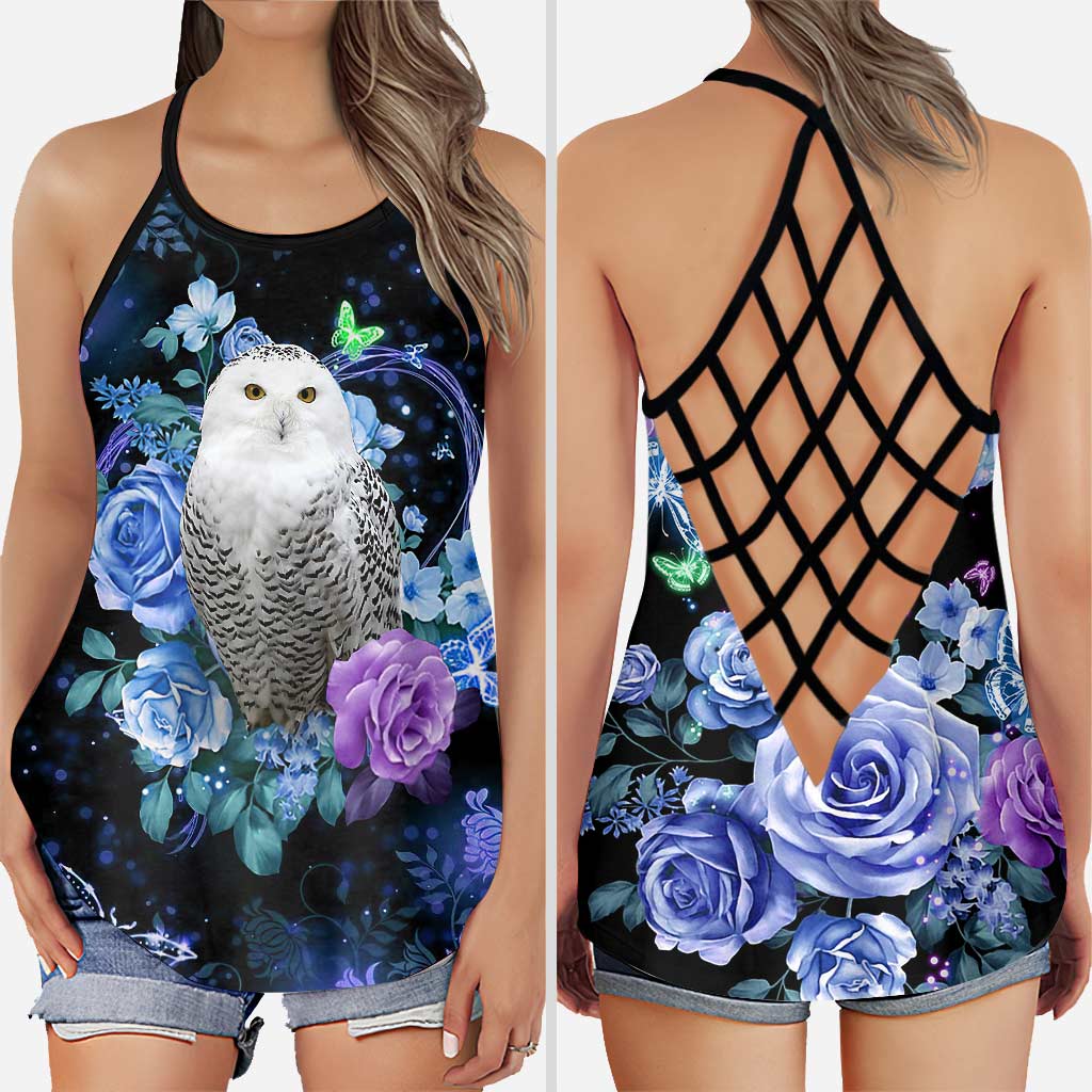 Love Owls Cross Tank Top