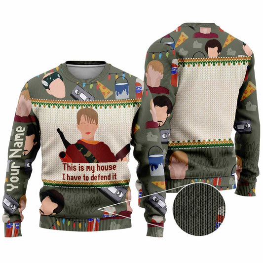 This Is My House - Personalized Christmas Sweater