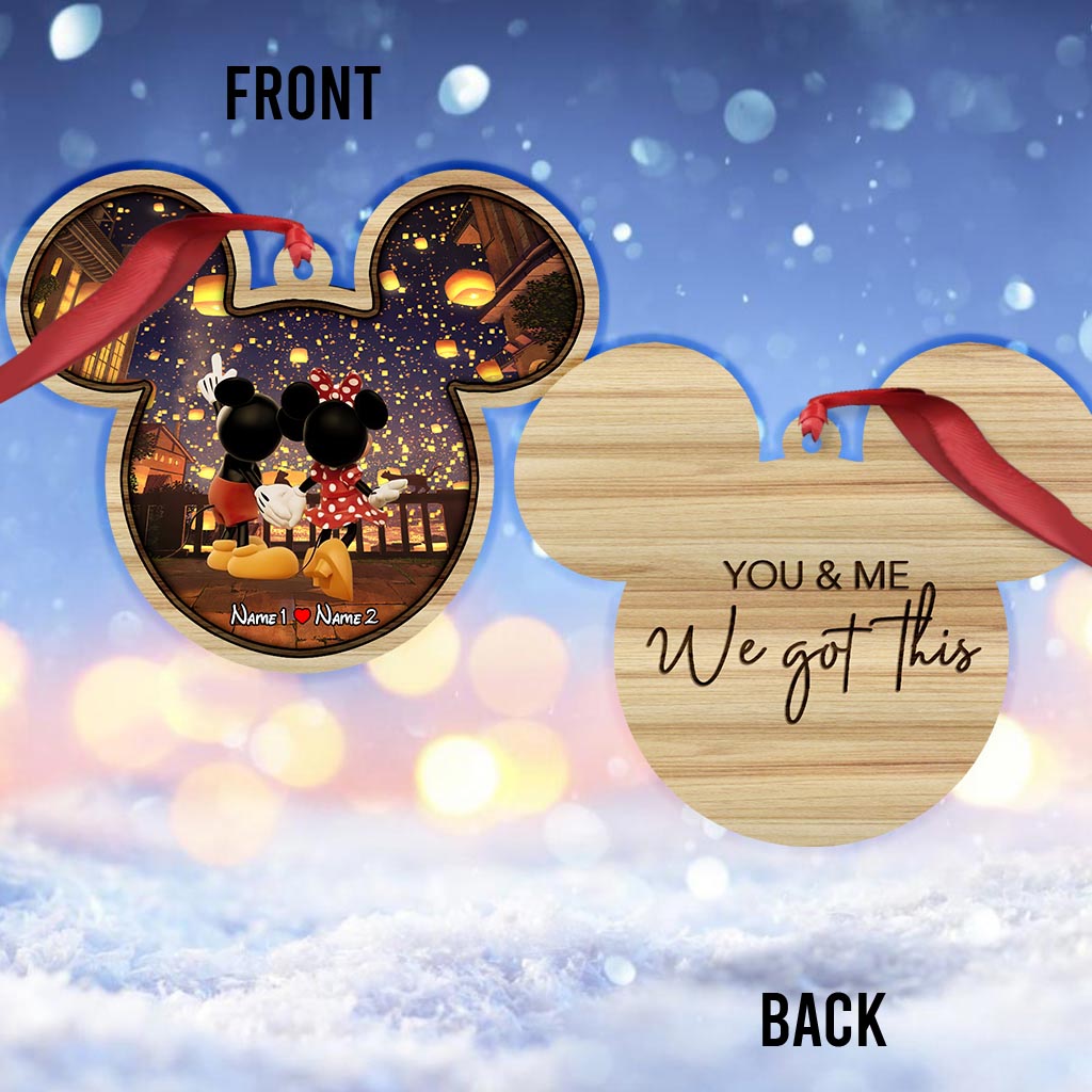 I Choose You - Personalized Couple Ornament (Printed On Both Sides)