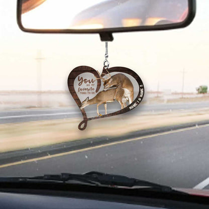 You Are My Favorite Thing To Do - Personalized Couple Hunting Transparent Car Ornament