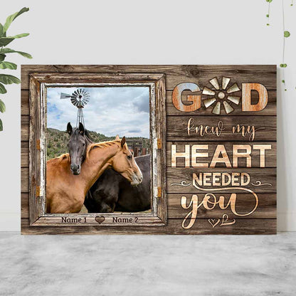 Home Is Wherever I'm With You - Personalized Horse Poster