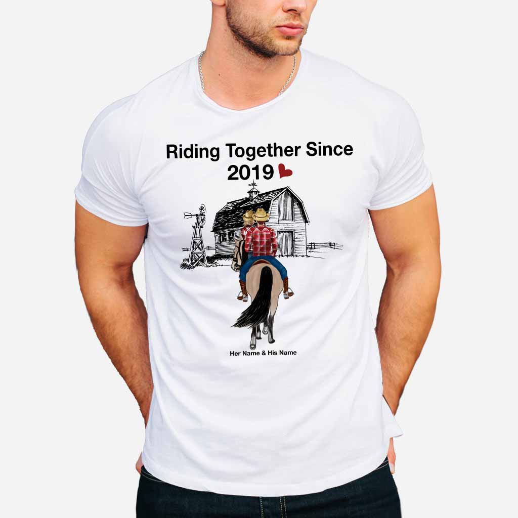 Riding Together Since - Personalized Couple Horse T-shirt and Hoodie