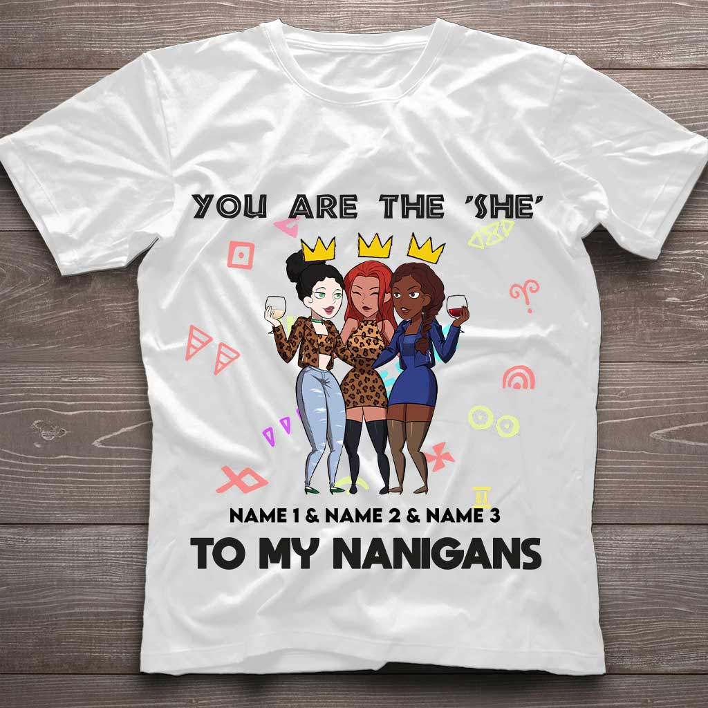 Sistas Besties - Personalized African American T-shirt and Hoodie