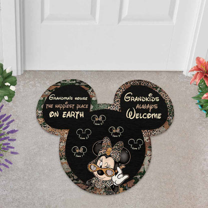 Grandma's House - Personalized Mother's Day Grandma Shaped Doormat