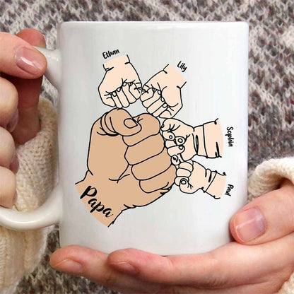 In A World Full Of Grandpas - Personalized Father's Day Grandpa Mug