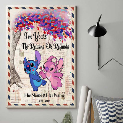 I'm Yours No Returns Or Refunds - Personalized Ohana Poster