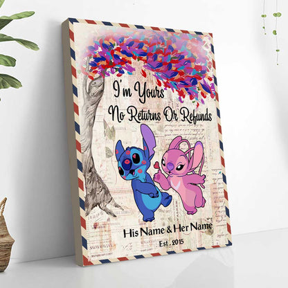 I'm Yours No Returns Or Refunds - Personalized Ohana Poster