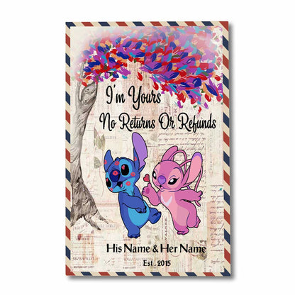 I'm Yours No Returns Or Refunds - Personalized Ohana Poster